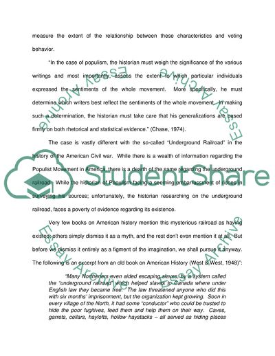 The Underground Railroad: Memory or Myth