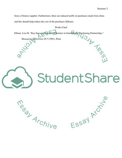 PURCHASING PRACTICES assignment