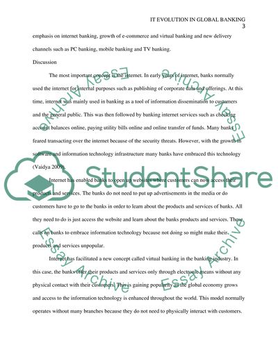 IT Evolution in Global Banking