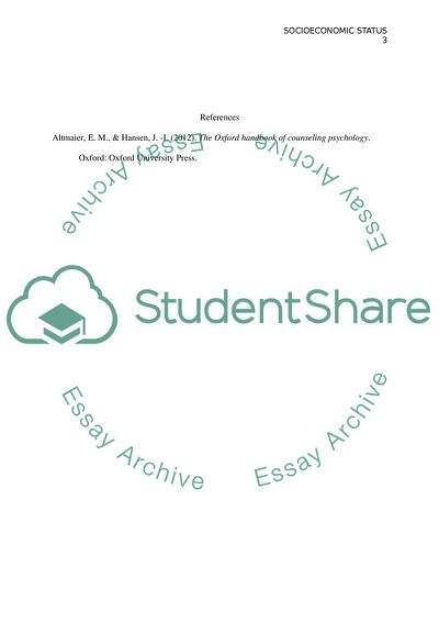 Socioeconomic Status