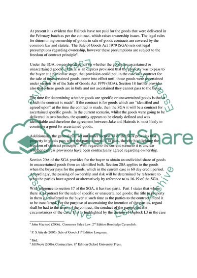 Contract Law: Jakes Contract with Hairods