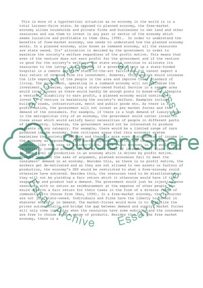 The Free Market System