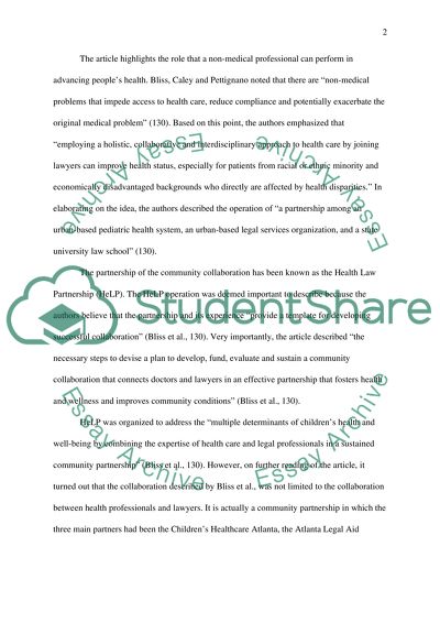 Interdisciplinary Collaboration in Healthcare