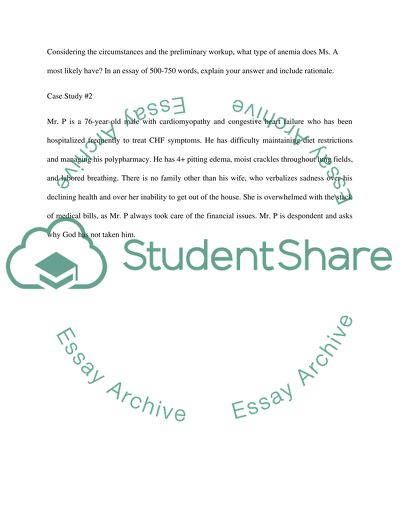 Nursing Case Studies