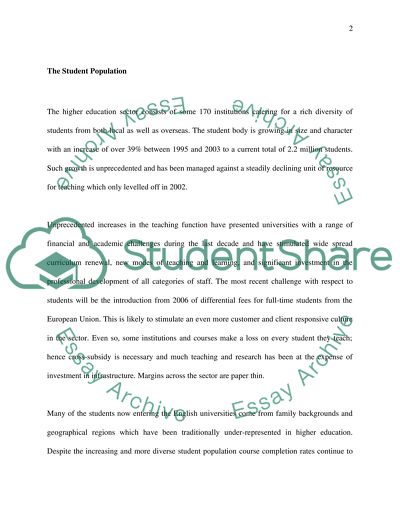 Higher Education in England