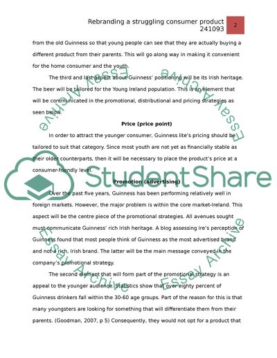 Rebranding a Struggling Consumer Product - Guinness