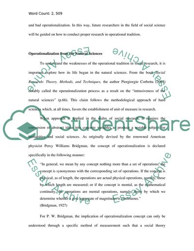 What are the problems with the operational tradition in social research
