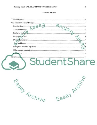 Car Transport Trailer Design