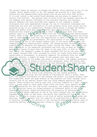 Using business concepts and other information relevant to the study of organizational structure and culture