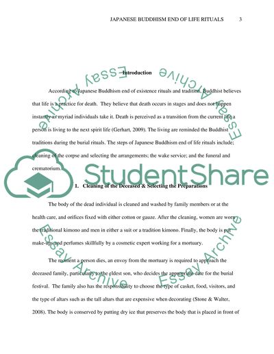 Japanese Buddhism End of Life Rituals