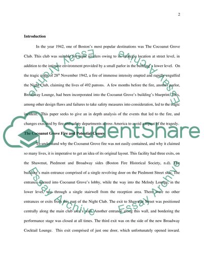 Coconut Groove Fire Incident