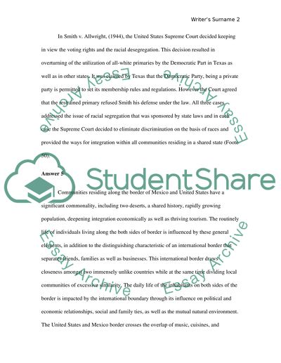 US-Mexico Border and Racism