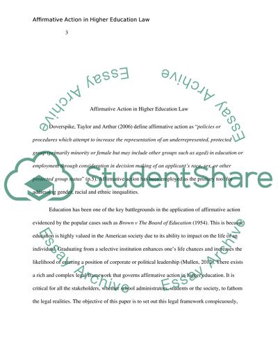 Analysis of the Advantages and Disadvantages of the Affirmative Action Program