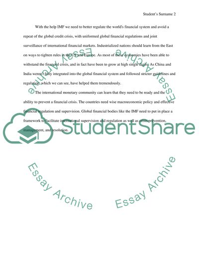 The Next Financial Crisis