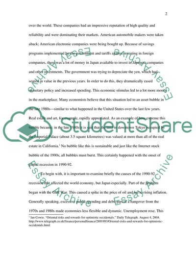 Japans Economic Fall