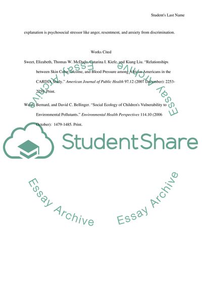 Social Ecology of Childrens Vulnerability to Environmental Pollutants