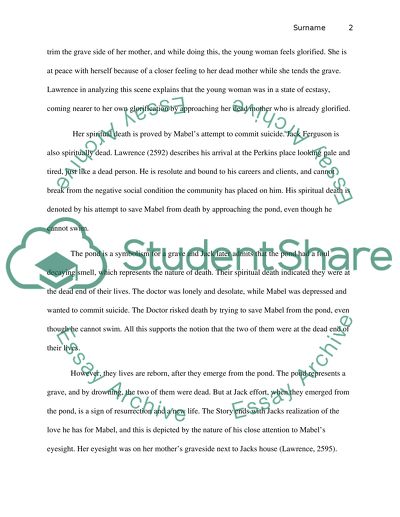 The Horse-Dealers Daughter by D.H.Lawrence