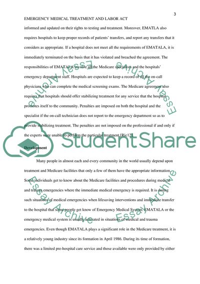 Emergency Medical Treatment and Labour Act