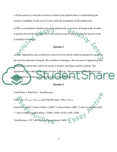 Micro Economics Assignment