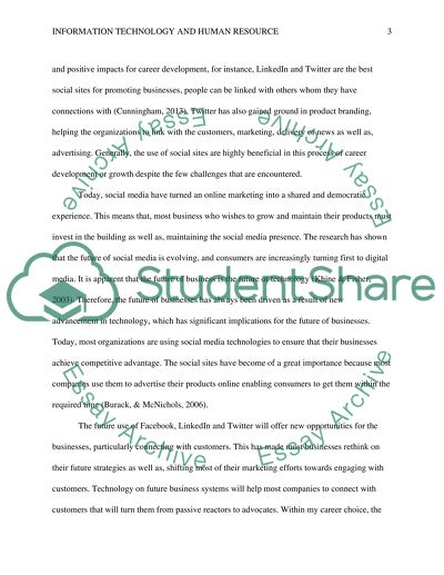 Information Technology and Human Resource