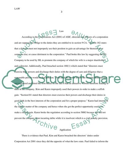 The Case of Australian Securities and Investment Commission