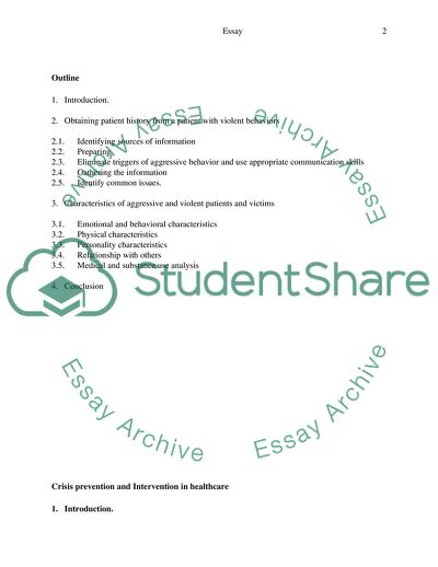 Obtaining Patient History from a Patient with Violent Behaviors