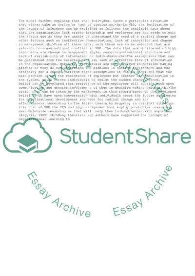 VRD Industrys Problems