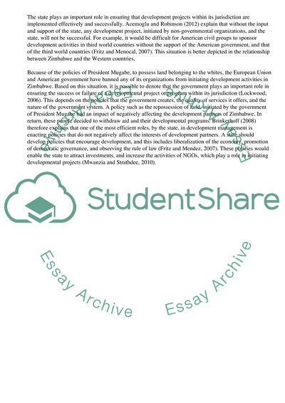 How Important Is the State for Effective Development Management