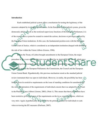 Development of Legal Protection in EU Courts