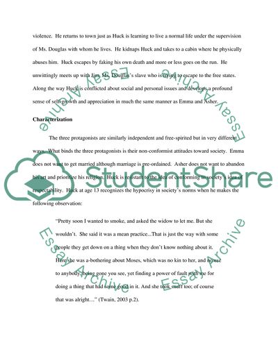 The Roles of the lead Protagonists and Conflicts in the Novels