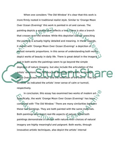 Comparison Between Two Modern Paintings