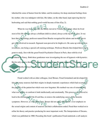 The Contribution of Sigmund Freud to the Psychological Theory