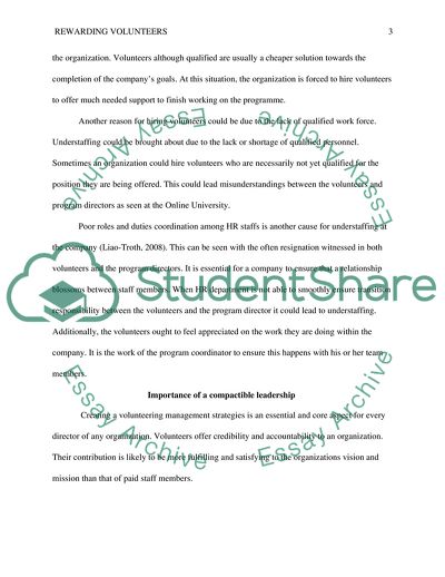 Challenges in Volunteer Management