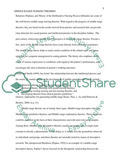 Theories of Nursing and Their Applicability