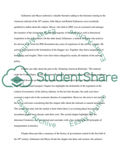 American Railroads: Decline and Renaissance in the 20th Century