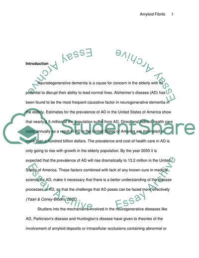 Amyloid Fibrils Formation
