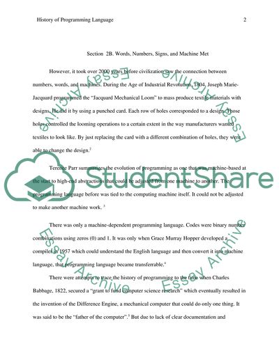 History of Programming and the Ancient Origin