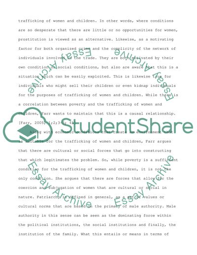 The World Crisis of Human Trafficking and Prostitution