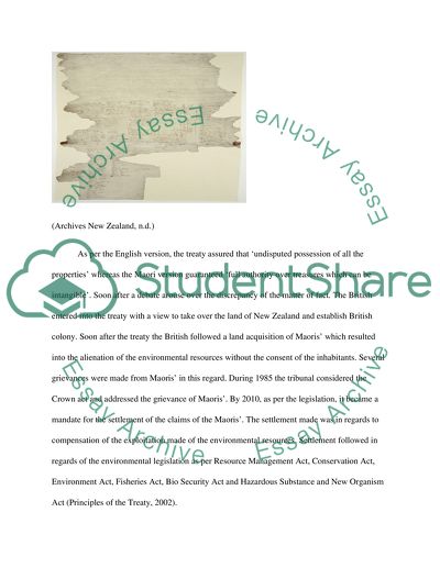 Treaty of Waitangi and Abandoned Vehicle Problem