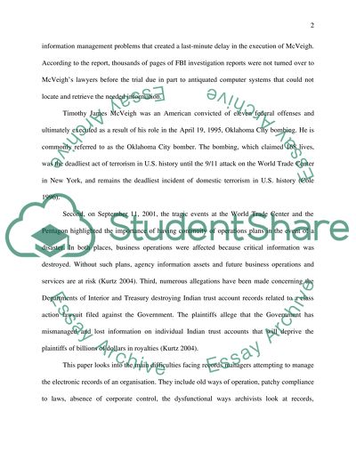 Main Difficulties facing Records Managers