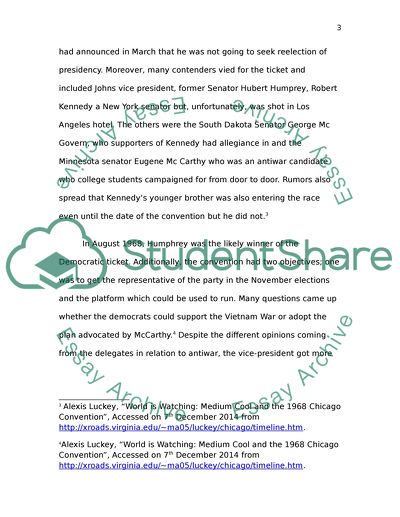 The Democratic Convention of 1968