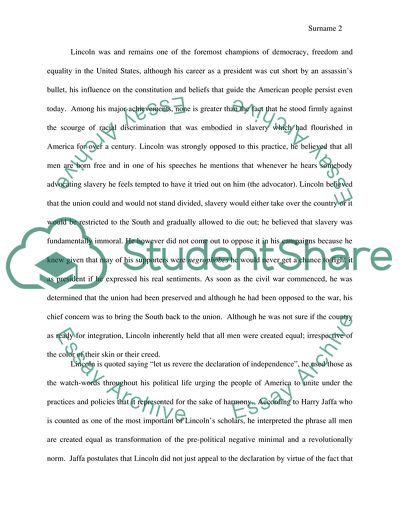 Abraham Lincoln Policy