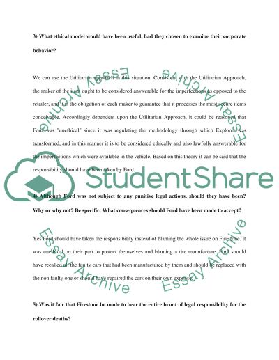 Ethical System Ford Is Operating Under