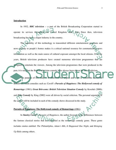 Film and Television Genres