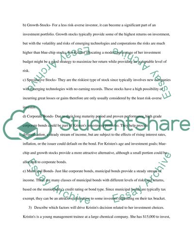 Kristin Decides to Try Her Hand at Investing