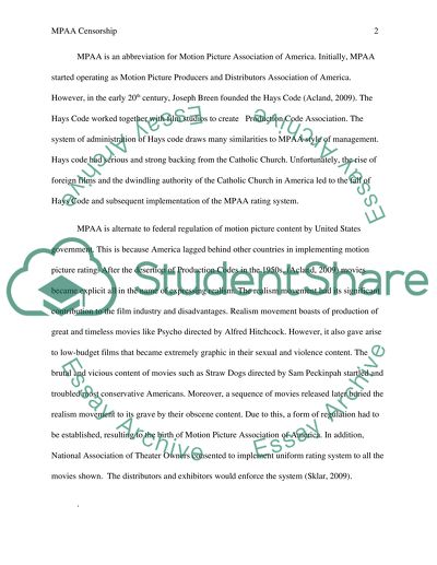 MPAA Censorship Paper