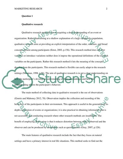 Marketing Research Issues