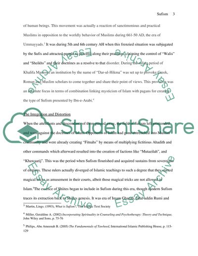 The Origins of Sufi Islam