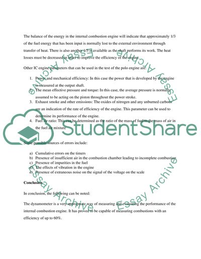 Engine Parameters Analysis