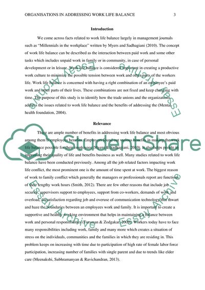 Organizations in Addressing Work-Life Balance